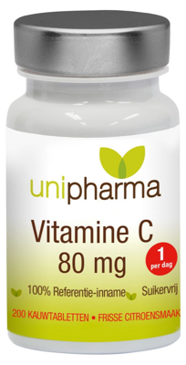 Unipharma Vitamine C 80mg Kauwtabletten