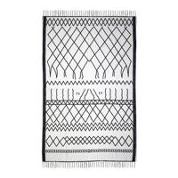 HSM Collection vloerkleed Borris - zwart/wit - 230x160 cm - thumbnail