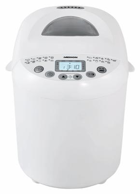 Broodmachine - MEDION - 50073723 - 550 W - 19 programma's - Hublot - Wit