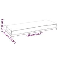 Pallet Kussen Set 2 pcs Zwart 120 x 40 x 8 cm Oxford stof - thumbnail