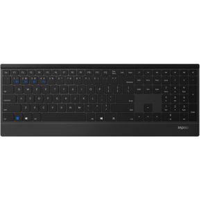 Rapoo 9500M Multi-mode Wireless Ultra-slim Toetsenbord Toetsenbord Zwart Rapoo 9500M Multi-mode Wireless Ultra-slim Toetsenbord Toetsenbord Zwart