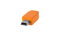 Tether Tools USB-kabel USB 2.0 USB-C stekker, USB-mini-B stekker 4.60 m Oranje CUC2415-ORG - thumbnail