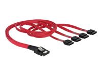 Delock 83057 Kabel Mini SAS SFF-8087 > 4 x SATA 7-polig 0,5 m - thumbnail
