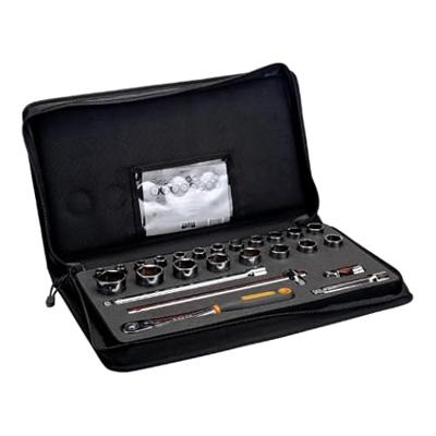 Bahco Doppenset 1/2" | slanke ratel | zeskant | metrisch - 25-delig - koffer - 7825SST Bahco Doppenset 1/2" | slanke ratel | zeskant | metrisch - 25-delig - koffer - 7825SST