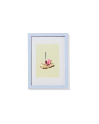 HEMA Fotolijst 10x15cm hout dun (lichtblauw)