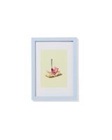 HEMA Fotolijst 10x15cm hout dun (lichtblauw) - thumbnail