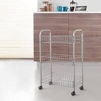 Tomado Metaltex Keuken/Badkamer Opbergtrolley Lugano 41x23x63 cm Wieltjes - thumbnail