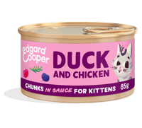 Cat kitten chunks duck/chicken 85g Edgard & Cooper - Edgard en cooper - thumbnail