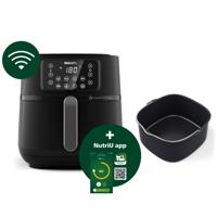 Philips Home HD9285/93 Airfryer 7.2 l 2000 W Appbased, Anti-aanbaklaag, BPA-vrij Zwart, Zilver - thumbnail