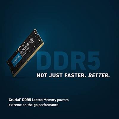 Crucial CT2K24G56C46S5 Werkgeheugenset voor laptop Retail DDR5 48 GB 2 x 24 GB On-die ECC 5600 MHz 262-pins SO-DIMM CL46 CT2K24G56C46S5