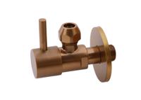 Hoekstopkraan Xellanz Minimal 3/8" x 3/8" Of Knel 10 mm Geborsteld Brons Koper - thumbnail