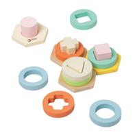 Classic World houten vormen matchen spel - thumbnail