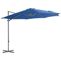 VidaXL Zweefparasol met stalen paal 300 cm azuurblauw - thumbnail