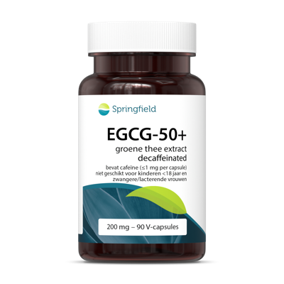 Springfield EGCG-50+ groene thee extract 90 Vegetarische capsules