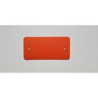 PVC labels 54x108 mm oranje 2 gaten 1000 - thumbnail