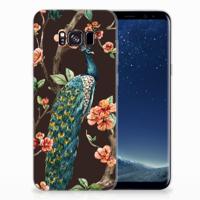 Samsung Galaxy S8 Plus | TPU Hoesje | Pauw met Bloemen - thumbnail