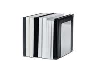 Boekensteun maul 12x12x17.5cm aluminium zilver - thumbnail