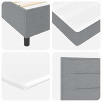 Boxspringbed met matras Lichtgrijs 120 x 190 cm Stof - thumbnail