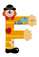 Sevi letter clown f: 10 cm (81742) - thumbnail
