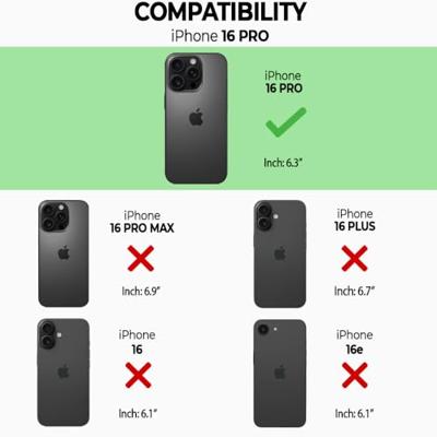 Høyde iPhone 16 Pro hoesje - Backcover met siliconen ringen - Transparant