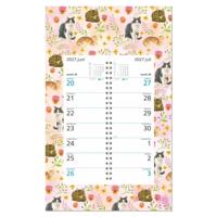 Franciens Katten Weekomleg op schild 2027 Roze Bloemenpracht - thumbnail