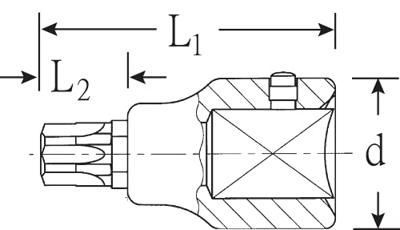 Stahlwille 59TX T 90 05100090 3/4 (20 mm) Schroevendraaierdop T 90 3/4 (20 mm)