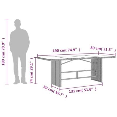 9-delige Tuinset met kussens poly rattan grijs