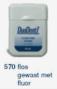 Duodent Floss fine waxed fluor 50 meter 1 Stuks Duodent Floss fine waxed fluor 50 meter 1 Stuks