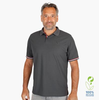 Heren polo Matchplay | Donkergrijs