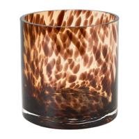 Theelichthouder luipaardprint - ø9.7x10.5 cm - thumbnail