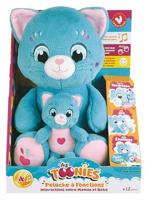 Zacht pluchen speelgoed - JEMINI - TOONIES - Interactieve moederpoes en haar baby - +/- 26 cm - 6 functies - thumbnail