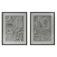 Schilderij Home ESPRIT Zwart Rood Modern 75 x 4 x 100 cm (2 Stuks) - thumbnail