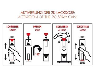 Sprayverf Foliatec UNIVERSAL 2C 400 ml Kleur Blauw