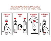 Sprayverf Foliatec UNIVERSAL 2C 400 ml Kleur Blauw - thumbnail