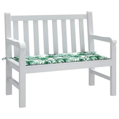 VidaXL Tuinbankkussen 120x50x3 cm oxford stof bladpatroon
