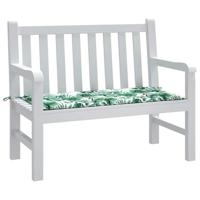 VidaXL Tuinbankkussen 120x50x3 cm oxford stof bladpatroon - thumbnail
