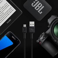 Green Cell KABGC20 USB-kabel USB 2.0 1,2 m USB A Micro-USB B Zwart - thumbnail