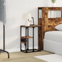 Nachtkastje Gerookt eiken 41.5 x 26 x 60.5 cm Bewerkt hout - thumbnail