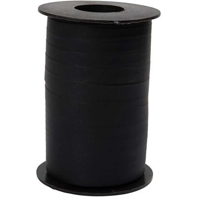 Creativ Company Cadeaulint, b: 10 mm, matt, zwart, 250 m/ 1 rol