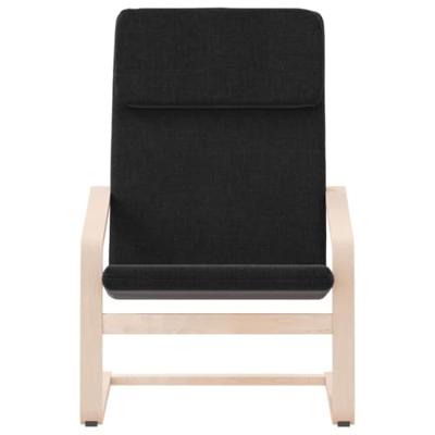 Relaxstoel stof zwart Relaxstoel stof zwart