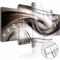 Afbeelding op acrylglas - Parels, Bruin, 5luik - thumbnail