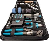 HAZET Lederen tas voor gereedschap | met assortiment 1520/64 | 1/4 inch (6,3 mm) zeskant massief, 1/4 inch (6,3 mm) vierkant hol| 64-delig | 3-19 | - thumbnail