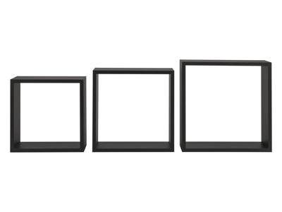 LIVARNO home 3 wandkubussen (Zwart) LIVARNO home 3 wandkubussen (Zwart)