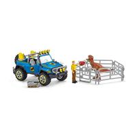 Schleich dinosaurs off-road voertuig met dino wachtpost 41464 - thumbnail