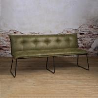 Tower Living Eetkamerbank 'Seda' 155cm, kleur Groen - thumbnail