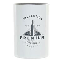 Wijnfleskoeler DKD Home Decor Wit Zilverkleurig Roestvrij staal 12 x 12 x 18 cm - thumbnail