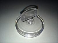 Pop-clip kaarthouder S met voetje - thumbnail