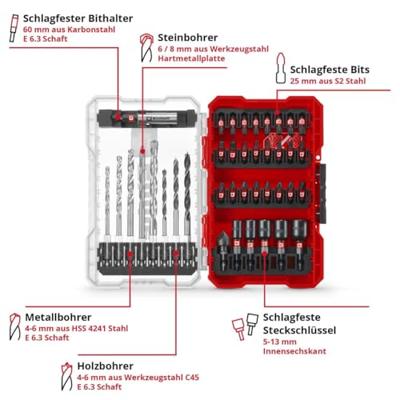 Einhell 108759 Boor- en bitassortiment 39-delig - thumbnail