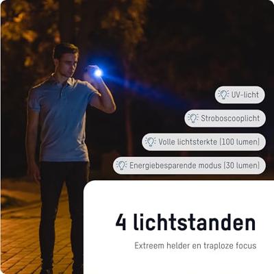 Ansmann Action 400 UV Zaklamp werkt op batterijen LED, UV-lamp 100 lm 27 h