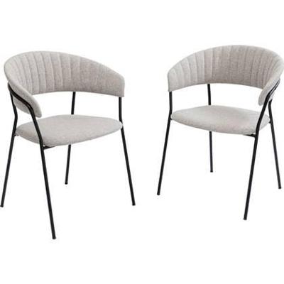 Kare Design Belle stoel armleuningen - grijs